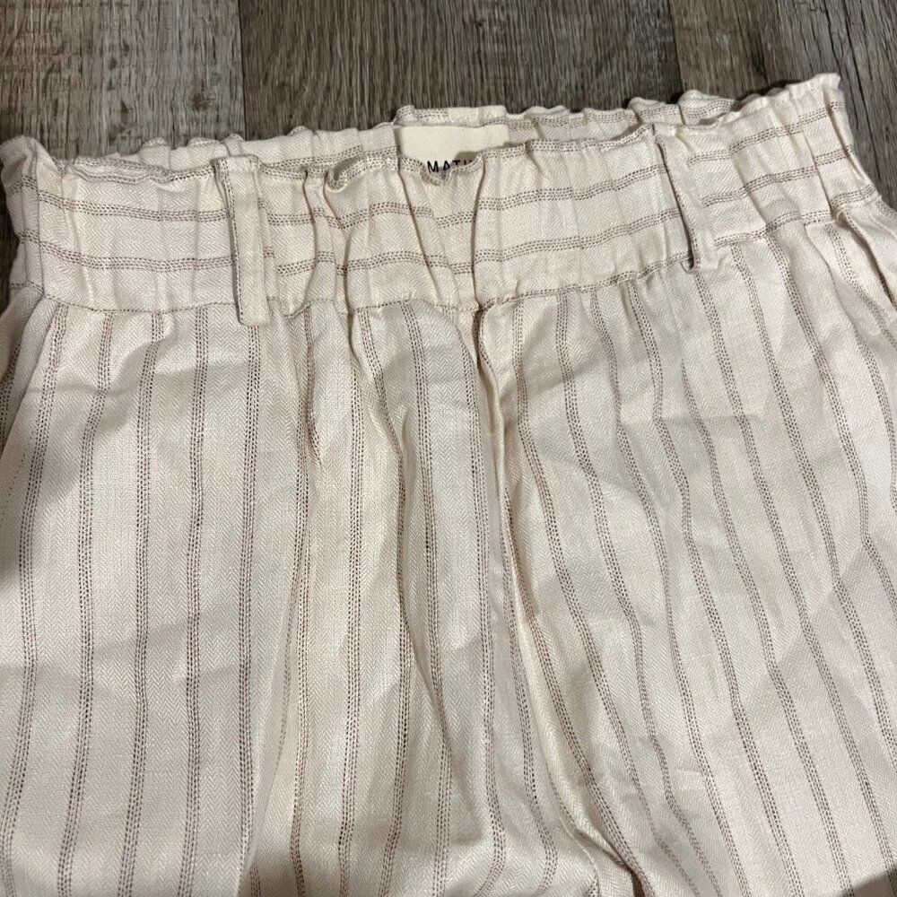 Matin wide leg linen striped pants 6 - Picture 6 of 9